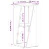vidaXL Prateleira Lateral Carvalho Defumado 33 x 32 x 70,5 cm