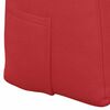vidaXL Travesseiro para Costas Vermelho 140 x 24 x 50 cm tecido
