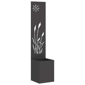 vidaXL Tela de Privacidade para Jardim Fretwork Preto 32 x 150 cm