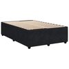 vidaXL Cama boxspring com colch&atilde;o 120x200 cm veludo preto