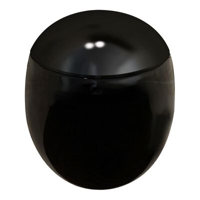 Vaso sanitàrio forma de ovo pendurado de parede preto