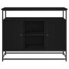vidaXL Buffet Carvalho Preto 100 x 35 x 80 cm Madeira processada