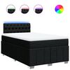 vidaXL Cama boxspring com colch&atilde;o 120x190 cm tecido preto