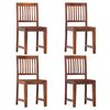 vidaXL Cadeiras de jantar 4 pcs madeira de mangueira maci&ccedil;a