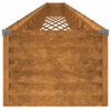 vidaXL Canteiro elevado de jardim 1152x50x36 cm a&ccedil;o corten