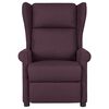 vidaXL Poltrona de massagens tecido roxo