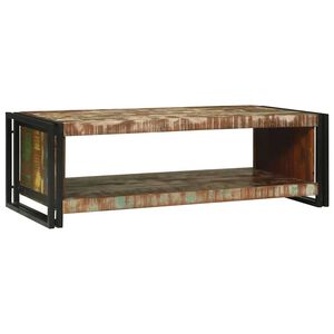 vidaXL Mesa de centro 120 x 50 x 38 cm Madeira Refor&ccedil;ada S&oacute;lida