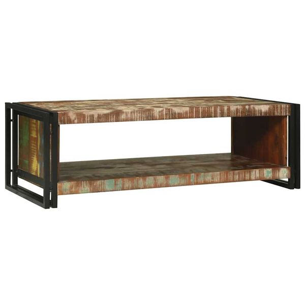 vidaXL Mesa de centro 120 x 50 x 38 cm Madeira Refor&ccedil;ada S&oacute;lida
