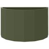 vidaXL Floreira Verde Oliva 60 x 30 x 35 cm Aço