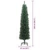 vidaXL &Aacute;rvore de Natal Artificial Verde 240 cm PVC e A&ccedil;o e Pl&aacute;stico