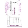 vidaXL Conjunto de brincar para exterior madeira de douglas maci&ccedil;a