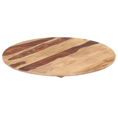 vidaXL Tampo de mesa redondo madeira sheesham maciça 15-16 mm 70 cm