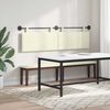 vidaXL Cabeceira Suspensa Montado na parede Liso Creme 170 x 55 x 5 cm