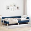 vidaXL Estrutura de Cama de Canto Azul 90 x 190 cm tecido