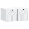 vidaXL Gabinete de TV de Parede Branco 59,5 x 41 x 30 cm
