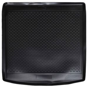 vidaXL Tapete de Porta-Malas Preto Borracha