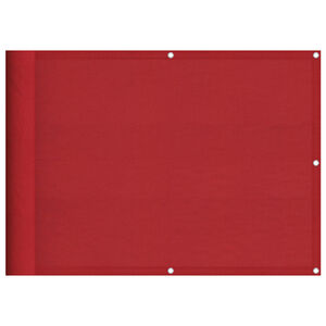 vidaXL Tela de varanda 75x700 cm 100% poli&eacute;ster oxford vermelho