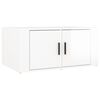 vidaXL Mesa de centro 80x50x36 cm derivados madeira branco brilhante