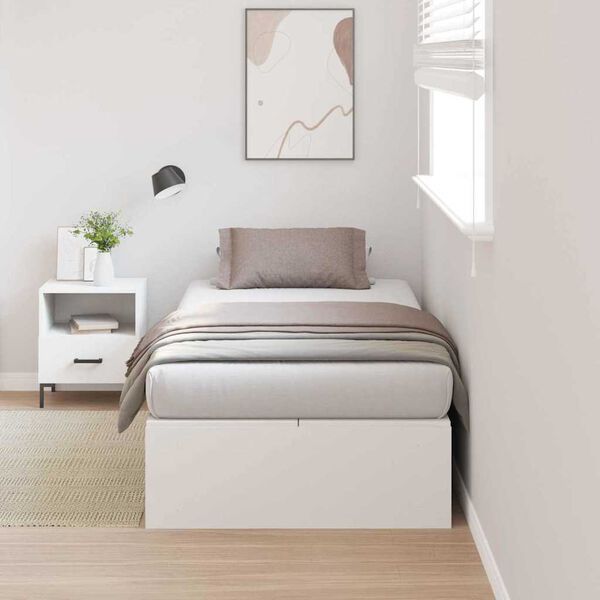 vidaXL Estrado de cama com arruma&ccedil;&atilde;o Branco 80 x 200 cm