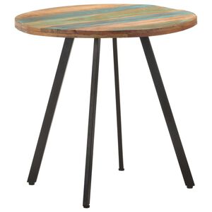 vidaXL Mesa de jantar 80 cm madeira recuperada maci&ccedil;a