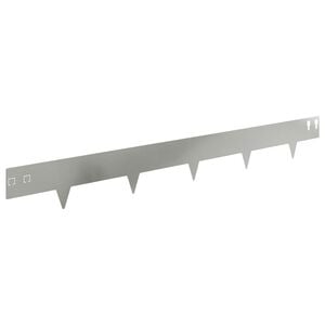 vidaXL Acabamento para Gramado 30 pcs 100 x 12 cm A&ccedil;o Prateado