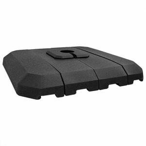 vidaXL Base para guarda-sol de bra&ccedil;o articulado 130 Preto Quadrado