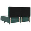 vidaXL Cama Box com colch&atilde;o Verde Escuro 200 x 200 cm Poli&eacute;ster