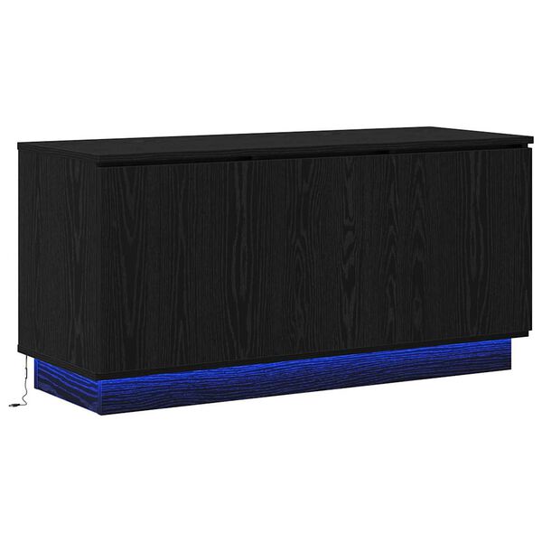 vidaXL Gabinete para TV Carvalho Preto 100 x 38 x 49 cm