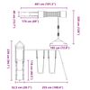 vidaXL Conjunto de brincar para exterior madeira de douglas maci&ccedil;a