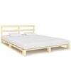 vidaXL Estrutura de cama em paletes pinho maci&ccedil;o 140x200 cm