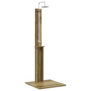 vidaXL Chuveiro Externo Natural 75 x 76 x 217 cm