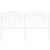vidaXL Cerca para Jardim WOERDEN 240 x 140 cm Branco