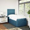 vidaXL Cama boxspring com colch&atilde;o 90x190 cm veludo azul