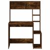 vidaXL Secret&aacute;ria c/ prateleiras derivados de madeira carvalho fumado