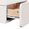 vidaXL Mesa-de-cabeceira com gaveta 2 pcs Branco 44 x 32,5 x 40 cm