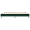 vidaXL Estrutura de cama sem colch&atilde;o 180x220 cm veludo verde-escuro