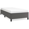 vidaXL Estrutura de cama 90x200 cm couro artificial cinzento