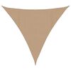 vidaXL Para-sol estilo vela 160 g/m&sup2; 5x5x5 m PEAD cinzento-acastanhado