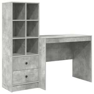 vidaXL Mesa Cinzento 135,5 x 50 x 127 cm 2 unid.