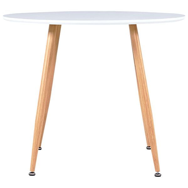 vidaXL 5 pcs conjunto de jantar couro artificial azul-mar