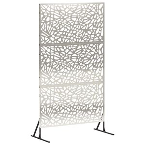 vidaXL Protetor de Privacidade 100 x 50 x 180 cm A&ccedil;o inoxid&aacute;vel