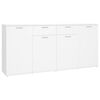 vidaXL Aparador 160x36x75 cm contraplacado branco