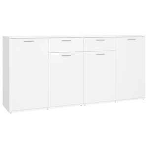 vidaXL Aparador 160x36x75 cm contraplacado branco