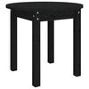 vidaXL Mesa de centro &Oslash; 45x40 cm madeira de pinho maci&ccedil;a preto