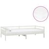 vidaXL Sof&aacute;-cama com colch&atilde;o 90x200 cm pinho maci&ccedil;o branco