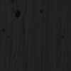 vidaXL Cabeceira de cama 96x4x100 cm pinho maciço preto