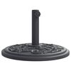 vidaXL Base de guarda-sol para postes de &Oslash;38/48 mm 12 kg redondo
