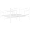 vidaXL Estrutura de cama 140x200 cm metal branco