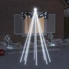 vidaXL Ilumina&ccedil;&atilde;o cascata p/ &aacute;rvore Natal int/ext 400 luzes LED 2,5 m