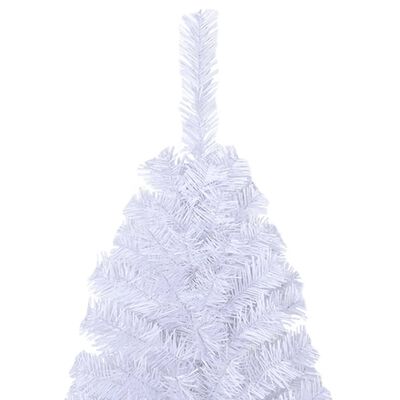 vidaXL Árvore de Natal artificial com ramos grossos 210 cm PVC branco